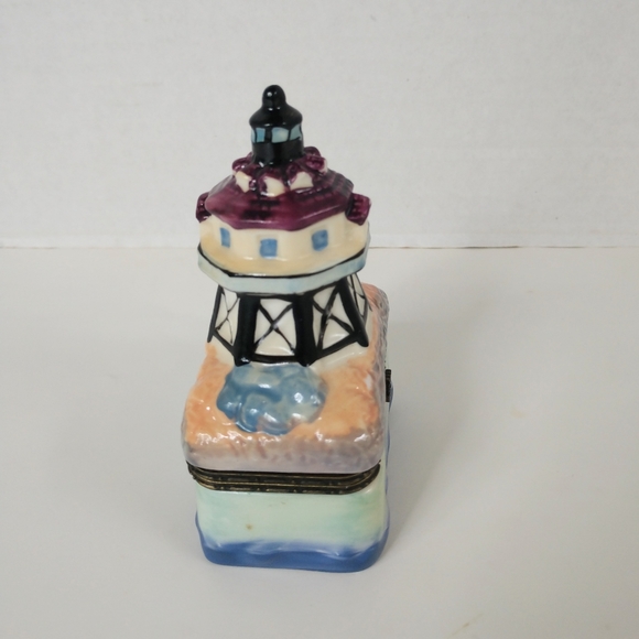 Thomas Point MD Lighthouse Trinket Box Collectible Vintage - Picture 7 of 12